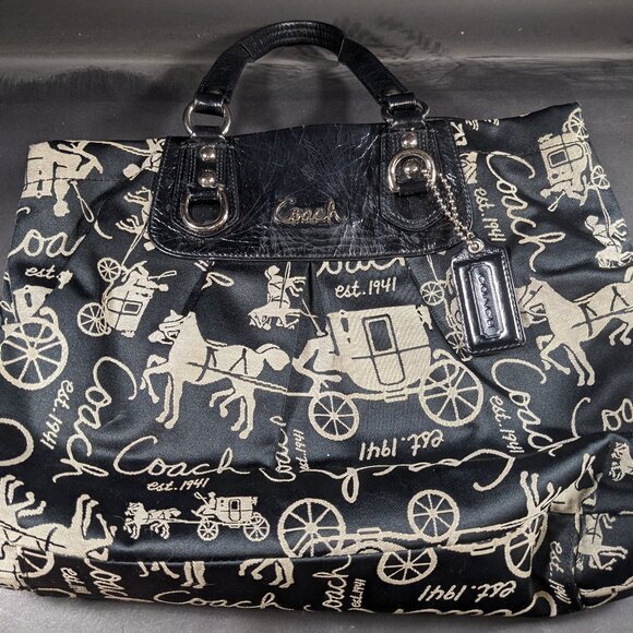 Coach Horse and Carriage Tote - Picture 1 of 9